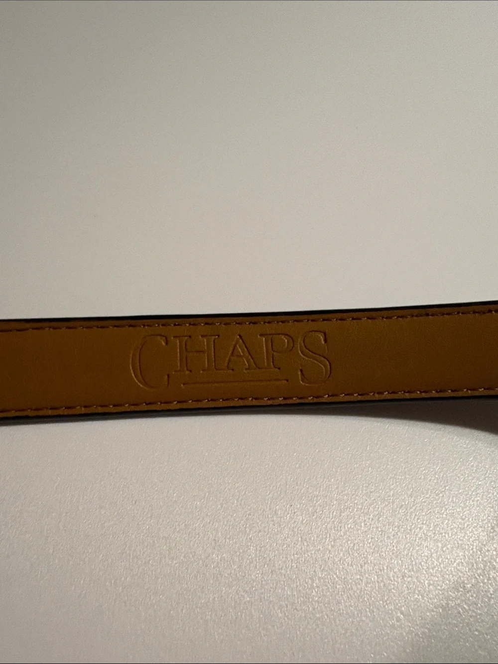 Women’s Ralph Lauren CHAPS black SILVER leather sectioned skinny belt medium EUC